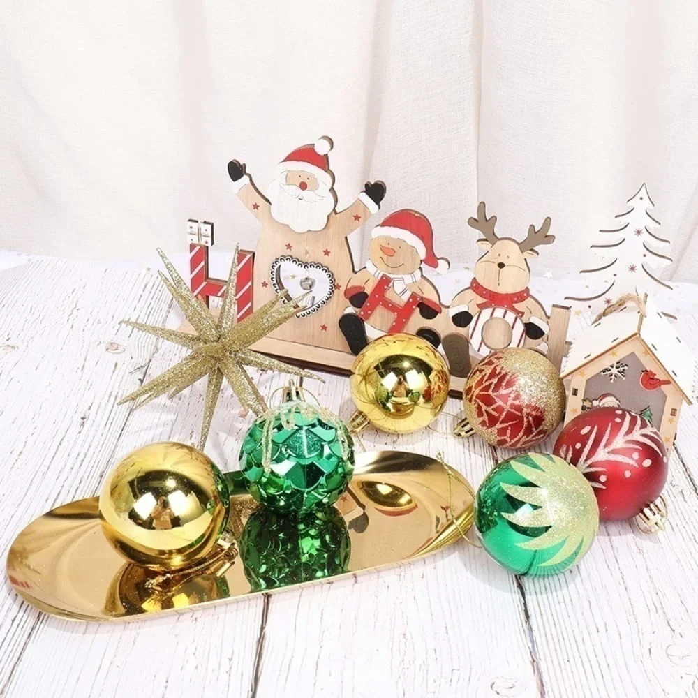 Brand New Set of 30 Red, Green & Gold Christmas Ball Ornaments Decorations